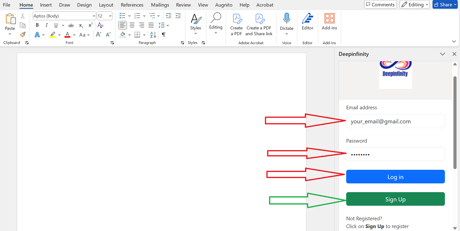 Login with Your Credentials
